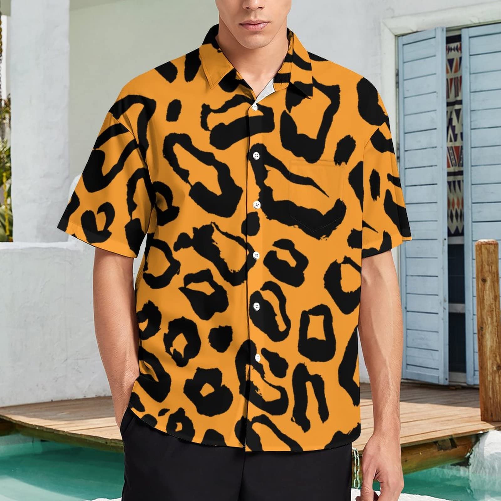 Amazon.com: Fashion Hawaiian Shirt Short Sleeve Shirts Men Print